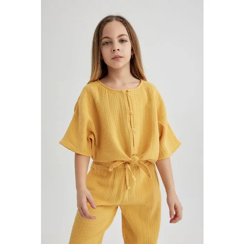 Defacto Girls' Short Sleeve Blouse