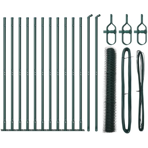 VidaXL Ogradni Set Set od 2 Boja &amp;scaron;ume Čelik 25 x 1 m Izdržljivo Slike