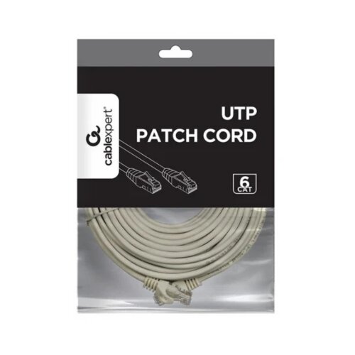  PP6U-CU-10M Gembird Mrezni kabl, CAT6 BAKARNI UTP Patch cord 10m grey Cene