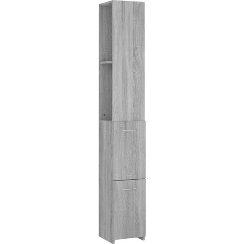 vidaXL Kopalniška omarica siva sonoma 25x26,5x170 cm inženirski les, (20672270) Cene