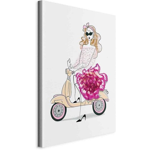 Artgeist Slika Na Platnu Girl On A Scooter Cene