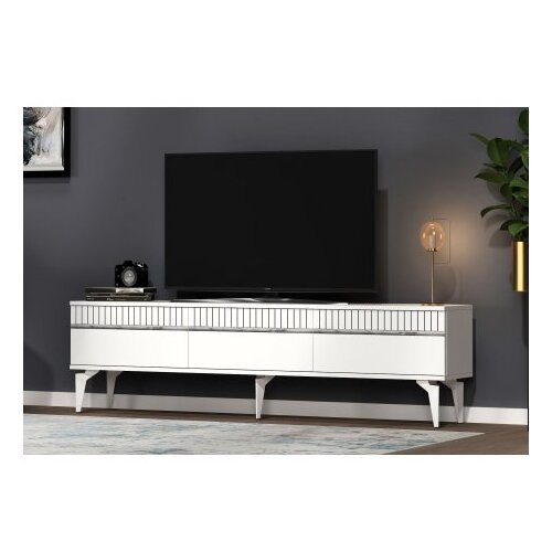 Hanah home tv polica defne white silver Slike