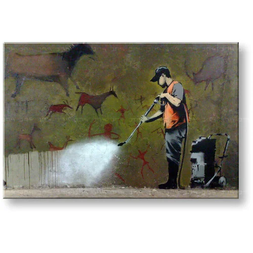  Slika na platnu STREET ART - BANKSY 80x120 cm