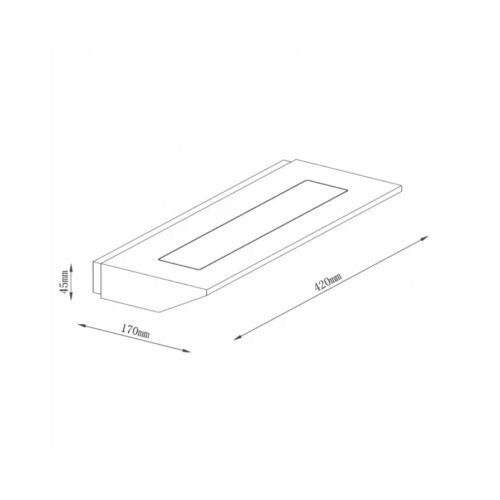 Solea 50 ZIDNA LAMPA 12W 3000K DRVO Slike