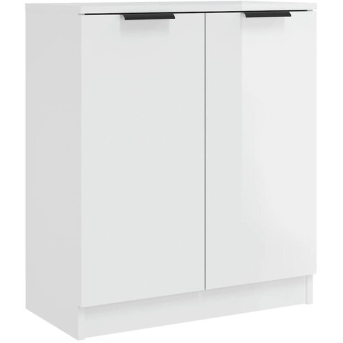 Maison Chic Komoda - Predalnik visok sijaj bela 60x30x70 cm konstruiran les, (21721568) Slike