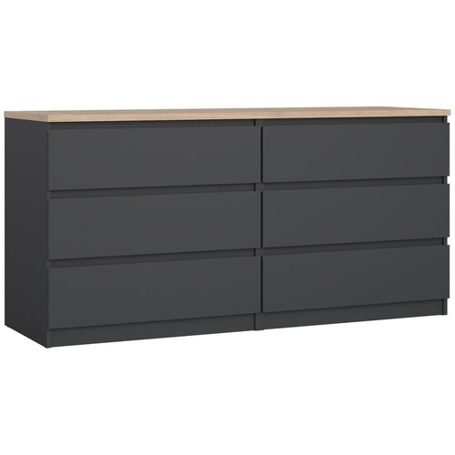 Tvilum Temno siva komoda 154x76x50 cm Naia &ndash; Cene