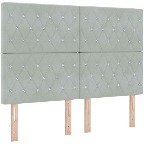 Boxspring krevet s madracem Svjetlosiva 160 x 200 cm Bar&amp;scaron;un Slike