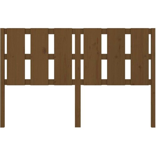 VidaXL uzglavlje za krevet boja meda 155,5x4x100 cm masivna borovina Slike