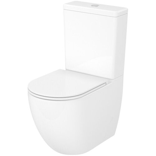 Cersanit WC monoblok brez roba Remo Pro Oval (Bela) Cene
