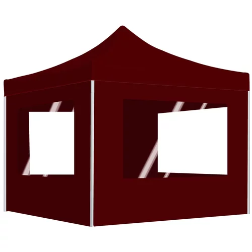  Profesionalni sklopivi šator za zabave 3 x 3 m crvena boja vina
