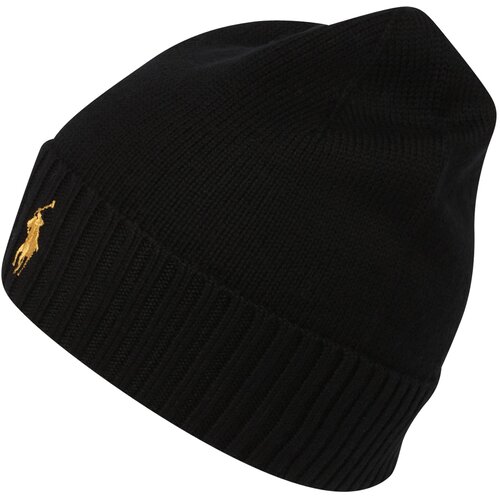 Polo Ralph Lauren Vunena kapa boja: crna, od tanke pletenine, vunena Cijene