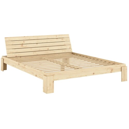 Karup Design Bračni krevet od masivnog bora s podnicom 180x200 cm u prirodnoj boji Layers – Cijene