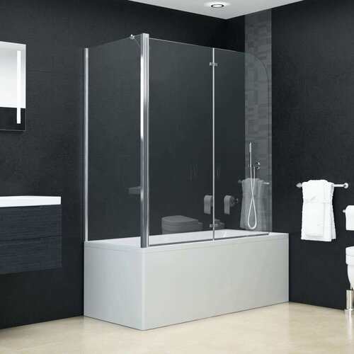 vidaXL Tuš kabina harmonika prozorna ESG 120x68x130 cm Cene