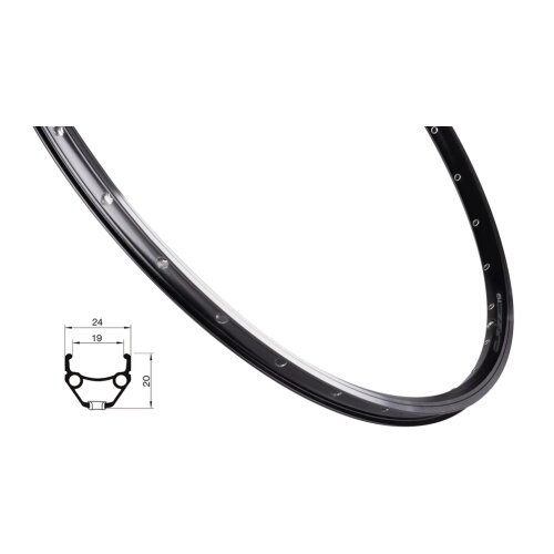 Force Felga CLASSIC V-brake 622x19, 32H, crna Cene