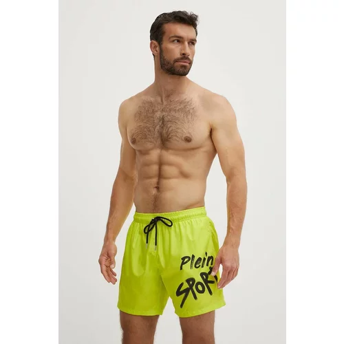 Plein Sport Kratke hlače za kupanje boja: zelena, PS24MBM05