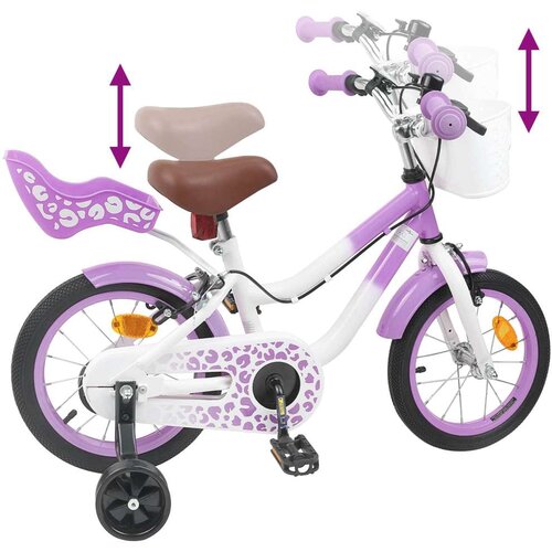  Otro&amp;scaron;ko Kolo S Pomožnimi Kolesi 14 Palcev za 3-5 let Vijolična - - Vijolična - 11.1 - 104 x 51 x 73 cm - 2025- Slike