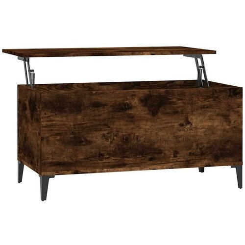 VidaXL Stolić za kavu boja hrasta 90 x 44,5 x 45 cm konstruirano drvo Slike