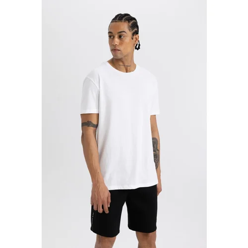 Defacto Fit Standard Fit Crew Neck Printed Short Sleeve T-Shirt