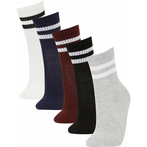 Defacto Girls 5 Pack Cotton Long Socks