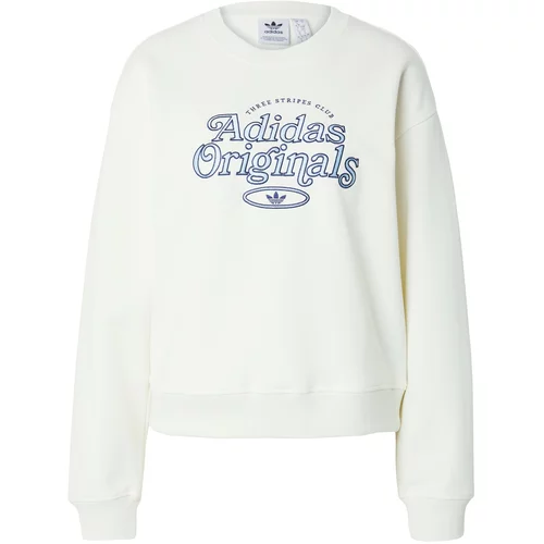 Adidas Sweater majica tamno plava / bijela