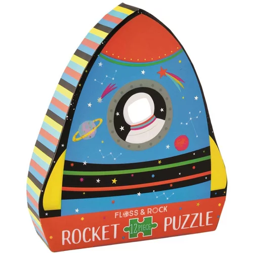 Floss&Rock® sestavljanka jigsaw puzzle rocket (12 kosov)
