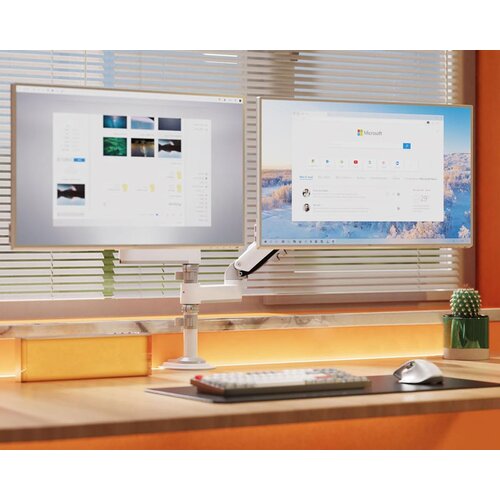 NORTH BAYOU H180 stoni nosač za dva monitora beli 17-27 inča Cene