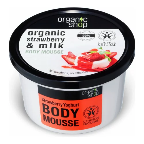 Organic Shop mousse - Body Mousse Strawberry Yoghurt (250 ml)