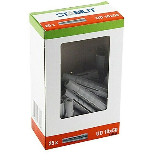 STABILIT Univerzalne tiple (Promjer tiple: 10 mm, Duljina tiple: 50 mm, Prikladno za: Pune građevne materijale, 25 Kom.) Slike
