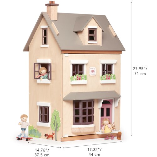 TENDER LEAF TOYS Lesena hi&amp;scaron;ica za punčke - The Foxtail Villa, 16 kosov Slike