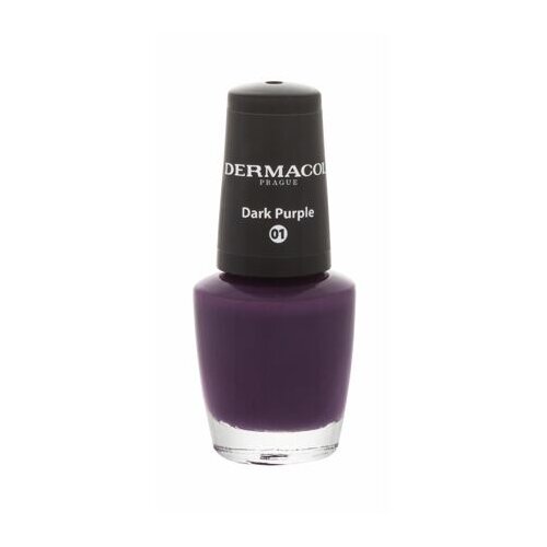 Dermacol nail polish mini autumn limited edition lak za nohte 5 ml odtenek 01 dark purple Cene