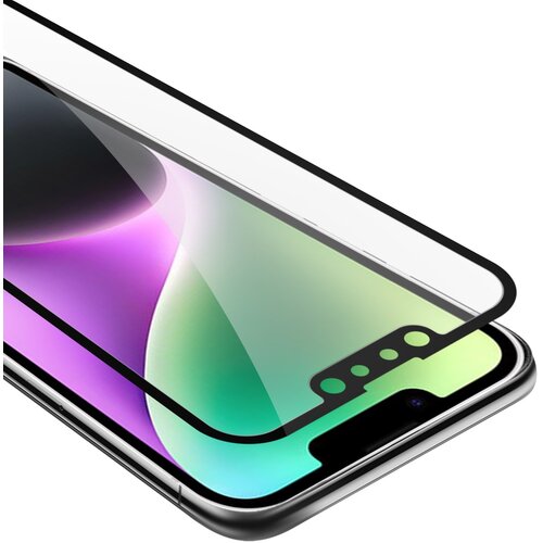 Cadorabo Oklepni film Full Screar, združljiv z Apple - Zaščitnim filmom v prozornici s črno - kaljeno zaščitno steklo v 9H trdoti s 3D touch, (20607451) Cene