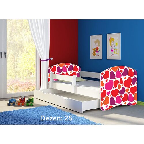 ACMA dečiji krevet ii 140x70 f + dušek 6 cm WHITE25 Cene