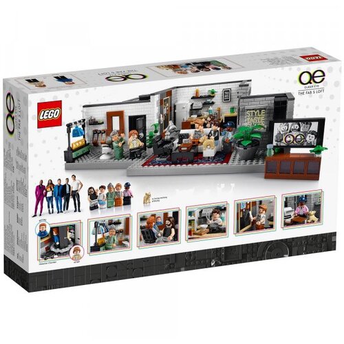 Lego 10291 Queer Eye – The Fab 5 Loft Cene