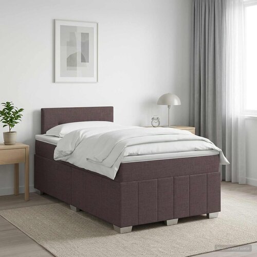  Boxspring krevet s madracem Tamno smeđa 120 x 190 cm Tkanina Cene