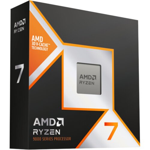 AMD CPU Desktop Ryzen 7 8/16T 9800X3D (5.2GHz,104MB,120W,AM5) box, with Radeon Graphics Cijene