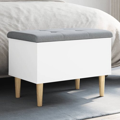 vidaXL Klupa za pohranu bijela 62 x 42 x 46 cm od konstruiranog drva Cijene