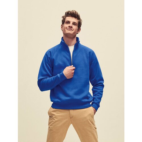 Fruit Of The Loom Blue Men's Sweatshirt Zip Neck Sweat Cijene