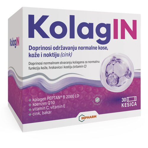 Inpharm KolagIN, kolagen, 30 kesica Cene