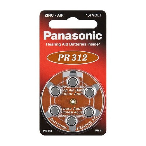 Panasonic Baterija za slušni aparat A312 SET 6/1 Cene