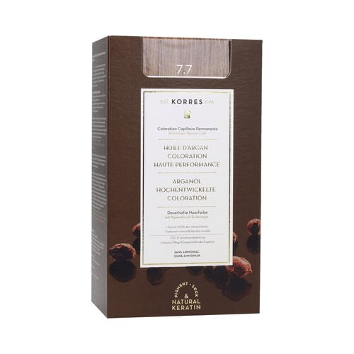 Korres Argan Oil trajna boja za kosu s arganovim uljem nijansa 7.7 Mocha 50 ml Cijene