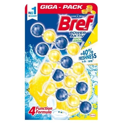 Bref wc osveživač power active lemon 4X50G Cene