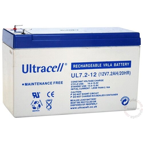 Ultracell UPS Battery 12V/7.2Ah UL7.2-12 Slike