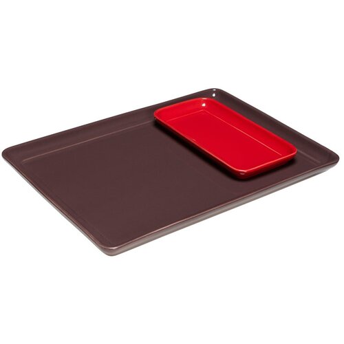 Hübsch Keramični dekorativni pladnji v kompletu 2 ks 35x26 cm Amare – Cene