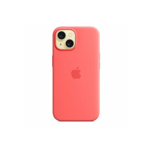 Apple iphone 15 silicone case w magsafe - guava (mt0v3zm/a) Slike