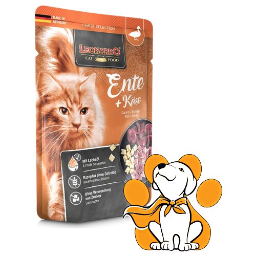 Leonardo finest Selection Cat Duck + Cheese 85g, Vlažna Hrana Za Mačke Cene