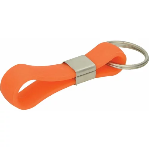 Silikonski obesek za ključe zanka, oranžen