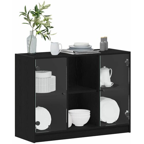  Kreveta Crni hrast 100 x 37 x 75.5 cm Slike