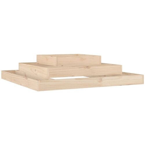 Maison Chic Cvetlični Lonec - Visoka greda 110x110x27 cm trdna borovina, (22057470) Slike