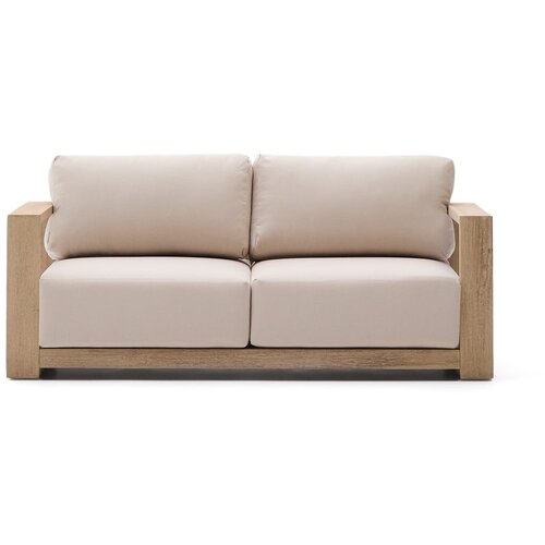 Kave Home Bež/u svijetloj prirodnoj boji vrtna sofa od masivnog bagrema Ambra – Cijene