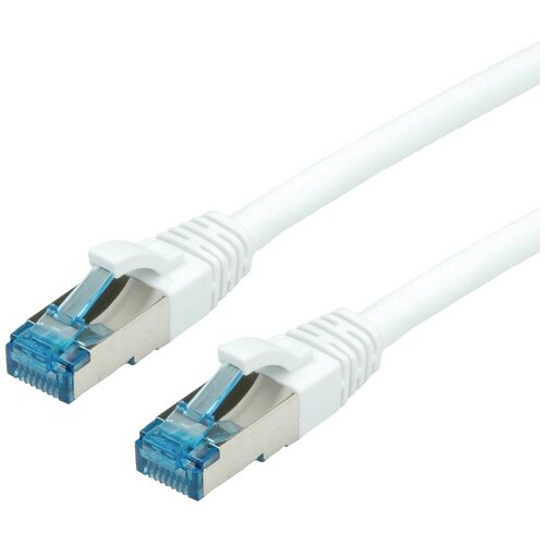 Value 21.99.1970 RJ45 omrežni kabel\, Patch kabel CAT 6a S/FTP 0.50 m bela 1 kos, (20420876) Cene